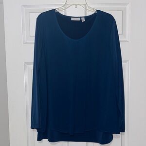 Susan Graver Teal Blouse